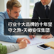 行业十大品牌的十年坚守之路·天樽安保集团