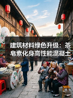 建筑材料绿色升级：茶皂素化身高性能混凝土引气剂