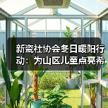 新瓷社协会冬日暖阳行动：为山区儿童点亮希望。向贫困山区助学，向贫困家庭