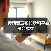 特朗普宣布加沙和平委员会成立
