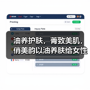 油养护肤，菁致美肌，俏美韵以油养肤给女性温柔呵护