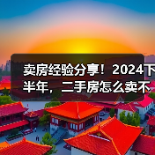 卖房经验分享！2024下半年，二手房怎么卖不亏还能赚？