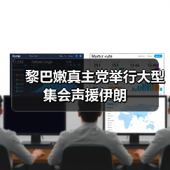 黎巴嫩真主党举行大型集会声援伊朗