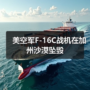 美空军F-16C战机在加州沙漠坠毁