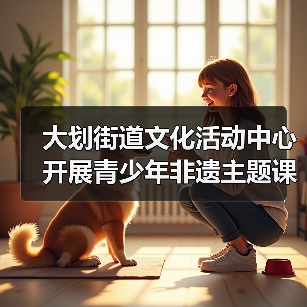 大划街道文化活动中心开展青少年非遗主题课外实践活动