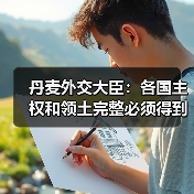 丹麦外交大臣：各国主权和领土完整必须得到尊重
