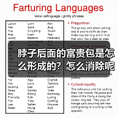 脖子后面的富贵包是怎么形成的?怎么消除呢?成都新华医院医疗美容中心为您解答 脖子后面的富贵包是怎么形成的?怎么消除呢?成都新华医院医疗美容中心为您解答
