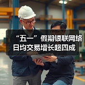 “五一”假期银联网络日均交易增长超四成 “五一”假期银联网络日均交易增长超四成