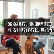 浙商银行：陈海强因工作安排辞任行长 吕临华接任
