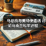 乌总统与美特使通话 讨论乌克兰和平进程
