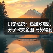 贝宁总统：已挫败叛乱分子政变企图 局势得到控制