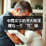 中国文字的博大精深，藏在一个“可”里