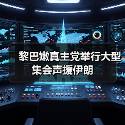 黎巴嫩真主党举行大型集会声援伊朗