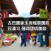古巴国家主席视察国防日演习 强调团结御敌