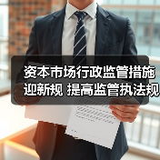 资本市场行政监管措施迎新规 提高监管执法规范化水平